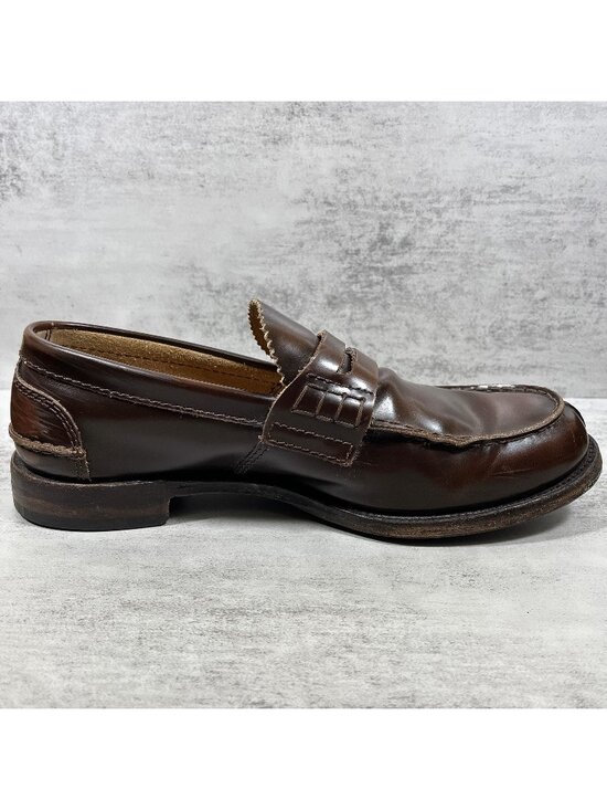 Church\'s Tunbridge Penny Loafers - Men\'s Size UK 8.5 / US 9.5 G Wide - Brown main image 7